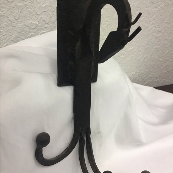 3 Hook Wrought Iron Wall Hat Hanger- Deer or Horse - Picture 14 of 14